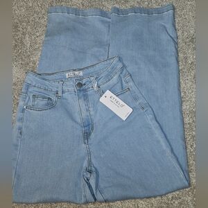 Light Blue Women's High Waisted Boyfriend Jeans